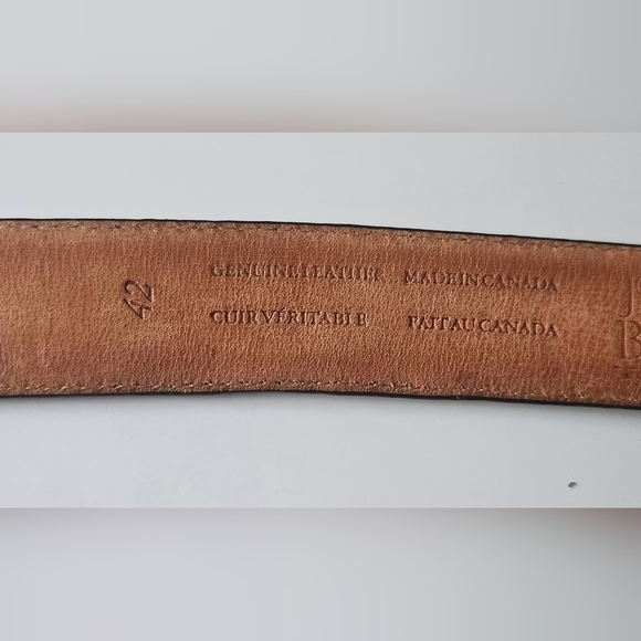 Jos A Bank Genuine Leather Belt Men 42 - Picture 5 of 8